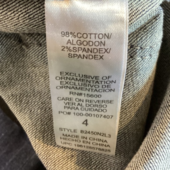 B6.8 "Ab"solution® Distressed Blue Straight Leg Jeans Size 4 - Picture 5 of 5